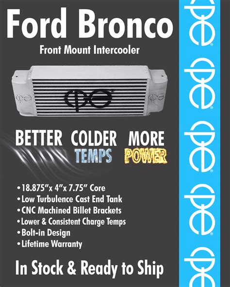 NEW RELEASE! 2021+ Bronco 2.3L/2.7L Custom Performance Engineering ...