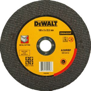 DEWALT DWA4524F Metal Cutoff Wheel (180 mm x 3.0 mm) Metal Cutter Price ...