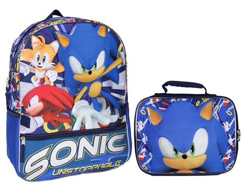 Sonic The Hedgehog Tails And Knuckles Kids School Travel Backpack 2 ...