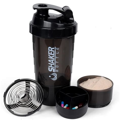 Amazon.com: XTK Shaker Bottle 16OZ Protein Shaker Bottles with Mix Ball ...