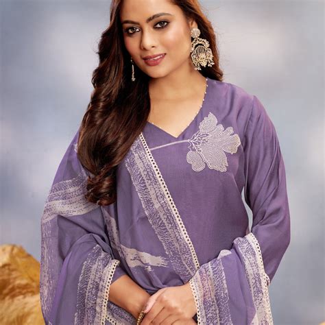 Shop Purple Muslin Kurta Set Online at Best Price | Kajree – KAJREE