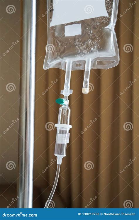 IV Tube and Bag Saline Solution, Hospital Stock Photo - Image of ...