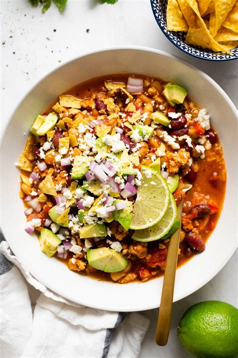 Ground Chicken Chili Recipe - iFoodReal.com