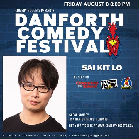 🎤 Sai Kit Lo Headlines Danforth Comedy Festival – Aug 8 @ SoCap Comedy ...
