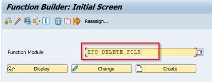 Image result for Delete File SAP EPS Delete File
