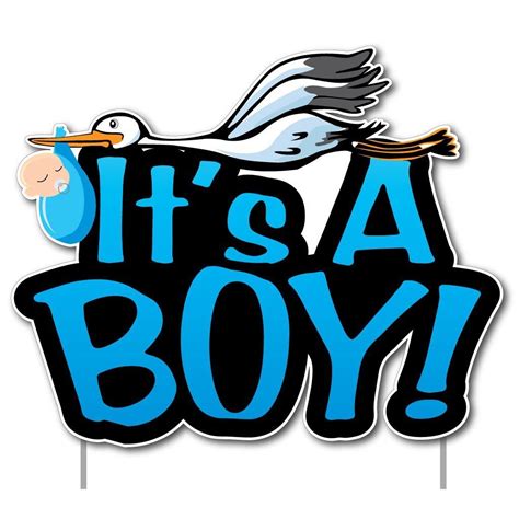 It's a Boy! Yard Card Baby Announcement Set “ 17 pcs total - Free ...