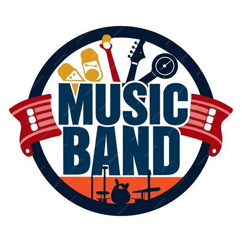 Music band logo 21 | Premium Vector