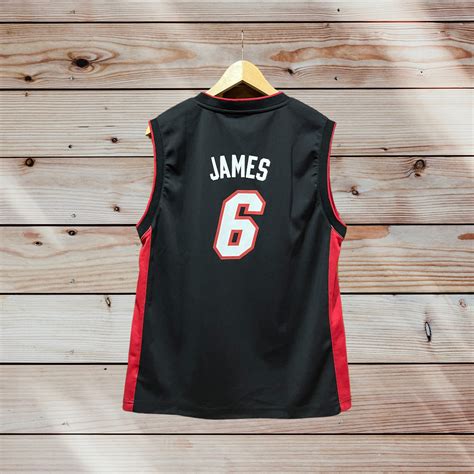 LeBron James Heat Jersey by adidas – Replica Style – Vintage Throwbacks