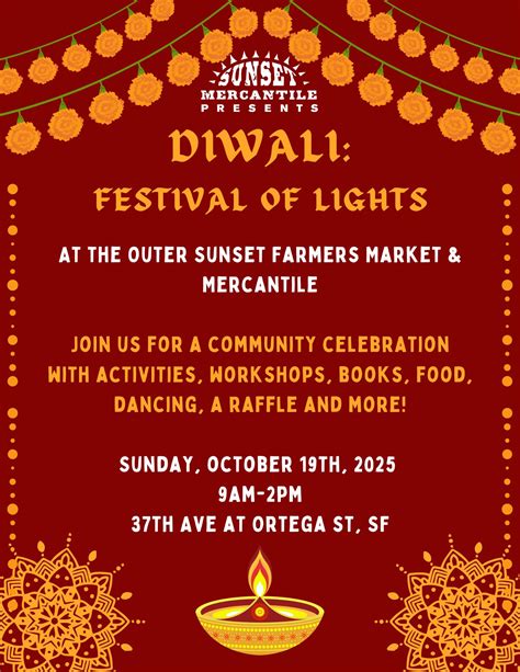 Oct 19 | Diwali at the Outer Sunset Farmers Market | San Francisco, CA ...