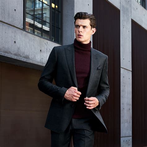 Master the Turtleneck With Suit Look | Turtleneck outfit men, Mens ...