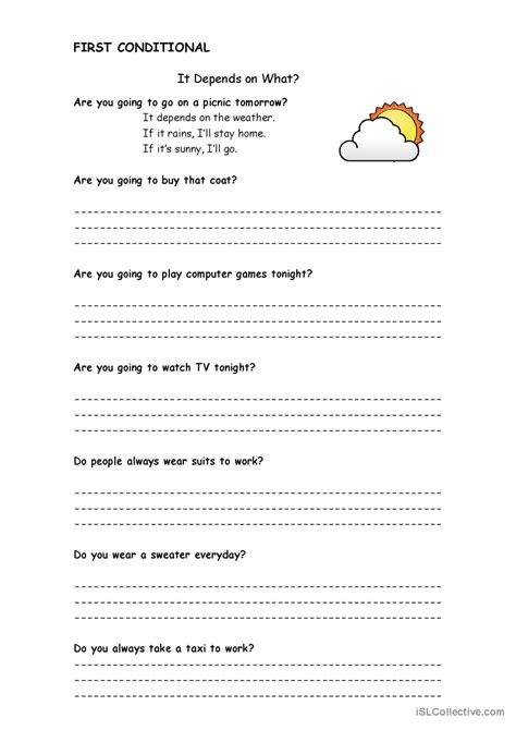 First Conditional ESL 的图像结果