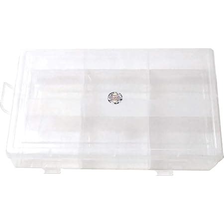 My.Shop Transparent Rectangular Storage Plastic Box with 6 Compartments ...