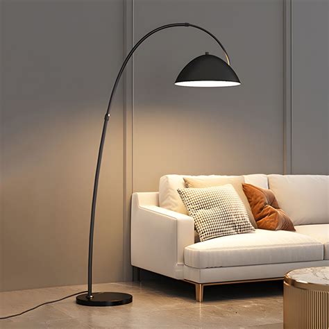 Nordic Style Floor Lamp Arc Shape Adjustable Floor Light with Iron ...