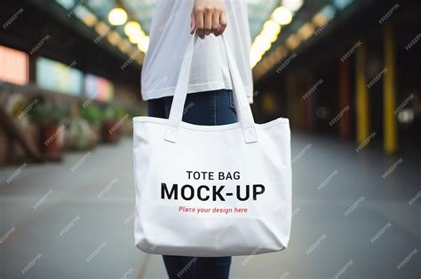 Premium PSD | Psd woman carrying a tote bag mockup