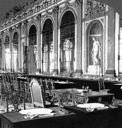 France Versailles 1919 Nthe Hall of Mirrors at The Palace of Versailles ...