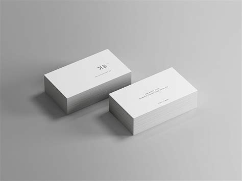 Isometric Business Card Free Mockup | Free Mockup World