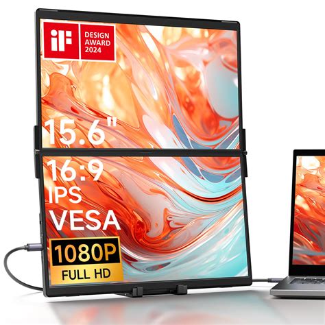 Buy JSAUXFlipGo Lite 15.6" IPS Dual Stacked Portable Monitor, 1080P FHD ...