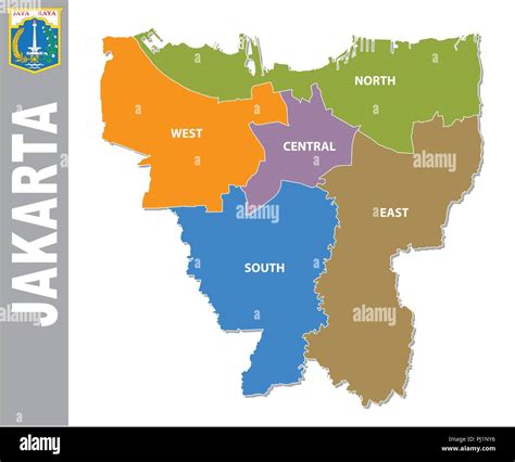 Jakarta Map Vector High Resolution Stock Photography and Images - Alamy