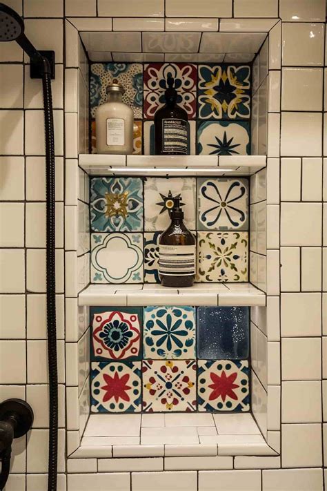 28 Shower Shelf Ideas To Style and Organize Your Bathroom