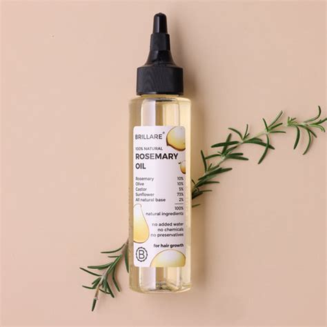 Brillare Rosemary Hair Growth Oil | For Faster Hair Growth & Thicker ...