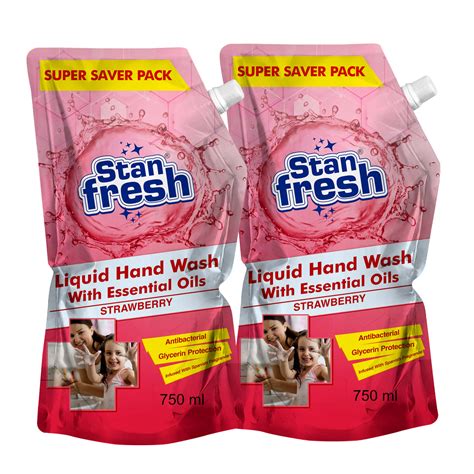 Stanfresh Liquid Hand Wash - Strawberry 750ml (Pack OF 2) – Stanvac Prime