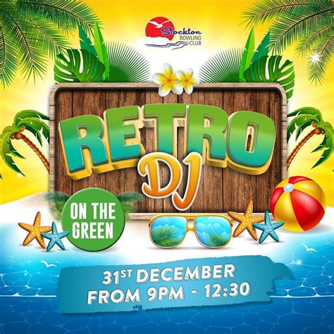 RETRO DJ ON THE GREEN - FREE!, Stockton Bowling Club, Newcastle, 31 ...