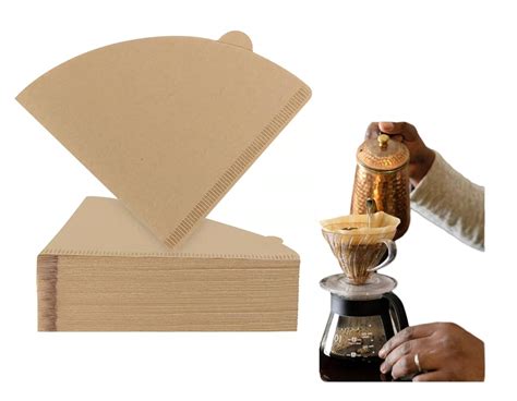 BOGOTA Cone Shaped Coffee Filter Paper Bags Disposable Unbleached ...