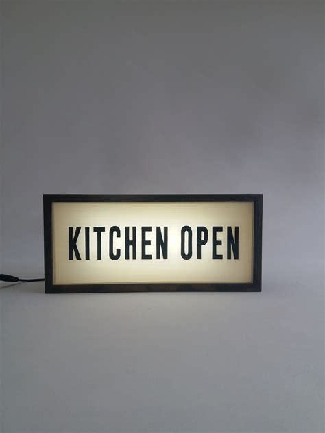 Kitchen Open Lighted Sign - BINGKAI