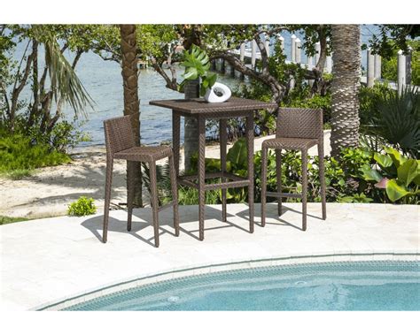 Dreamline Outdoor Bar Sets Garden Patio Bar Sets 1+2 2 Chairs and Table ...