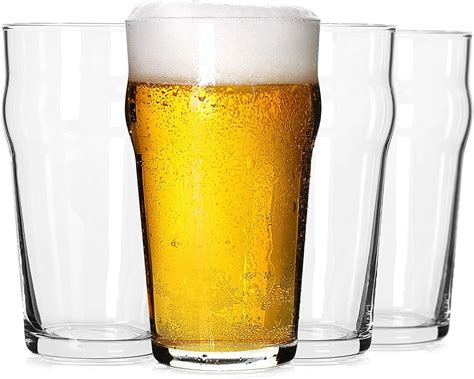 Pint Glasses,20oz British Beer Glass,Classics Craft Beer Glasses ...