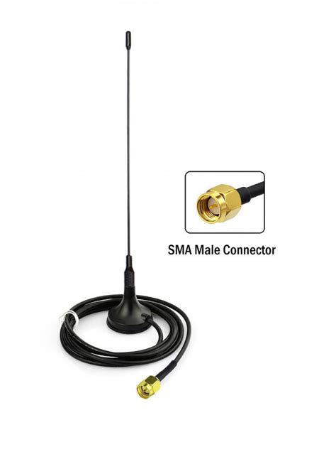 433MHz 7dBi Spring Magnetic Antenna With RG174 (L-3Mtr) Cable + SMA ...