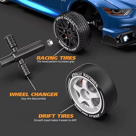 HGT RS Drift RC Car (1:24)• Muscle Blue edition • – HighGearToys