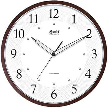 Ajanta 12 Inches Silent Sweep Radium Wall Clock Wall Clock Night Glow ...