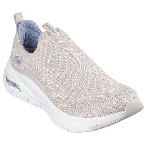 Buy SKECHERS Arch Fit Keep It Up Off White Sneakers Online