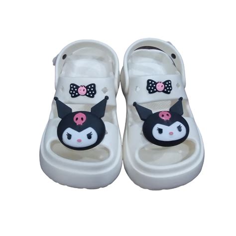 LIGHTER HOUSE Cutest KUROMI Flip Flop Kids Beach Water Shower Pool ...