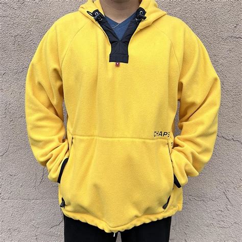 Chaps fleece hoodie sweater size Large. Like new,... - Depop