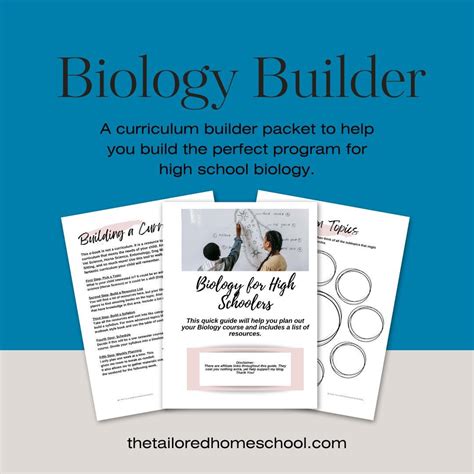 High School Biology Curriculum Builder - Etsy