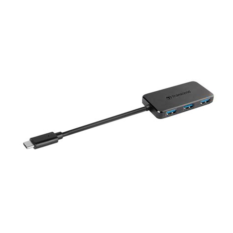 Transcend 4-Port Hub2C Superspeed USB 3.1 Gen 1 USB Type-C, 10X Faster ...