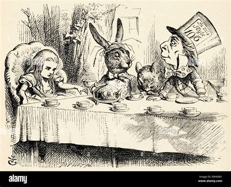 Alice in Wonderland - the Mad Hatter's Tea Party - from the book by ...