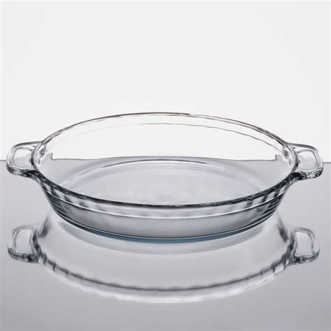 Anchor Hocking 81214AHG18 9 1/2" x 1 3/4" Deep Dish Glass Pie Pan