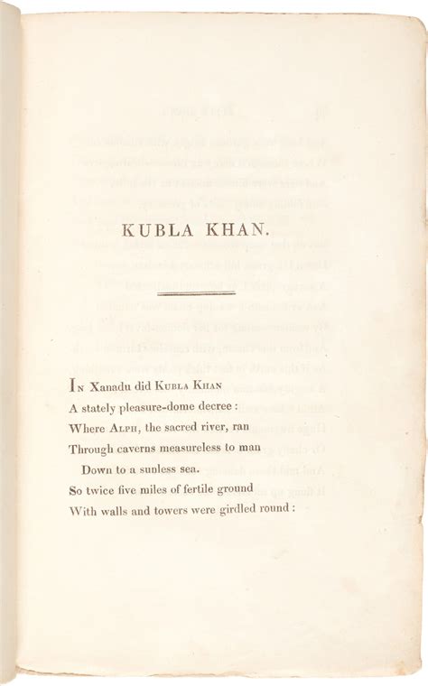 Samuel Taylor Coleridge | Christabel: Kubla Khan, etc. London, 1816, first edition | Books and ...