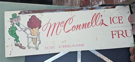 Found vintage McConnells hand painted sign in my attic : r/SantaBarbara