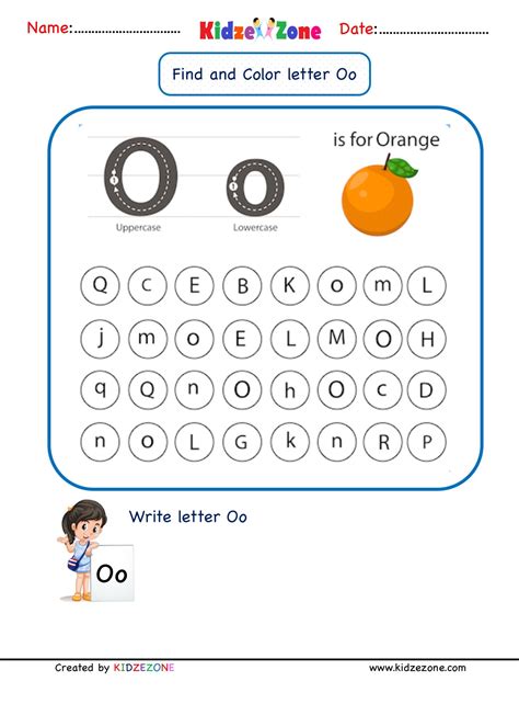 Find Letter O All Kids