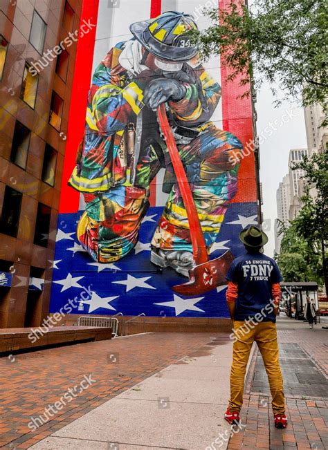 Brazilian Muralist Eduardo Kobra Seen Opposite Editorial Stock Photo ...