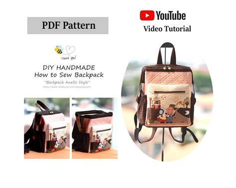 Backpack Sewing Pattern 的图像结果