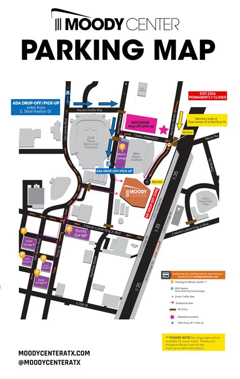 Moody Center Parking