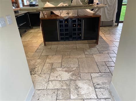 Large 60m2 Honed Travertine Floor Renovated in Preston Lancashire ...