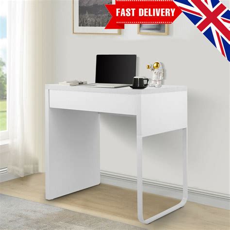 Small White Computer Desk 的图像结果