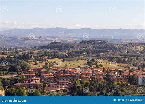 Siena Morning Panoramic City Views Stock Photo - Image of panoramic ...