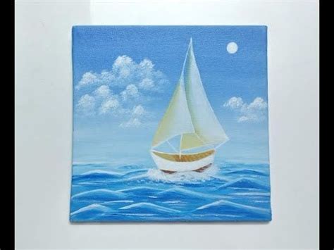 Acrylic Painting Sailing Boat Tutorials 的图像结果